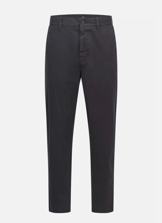 BOSS PLEATED - Chinos - black